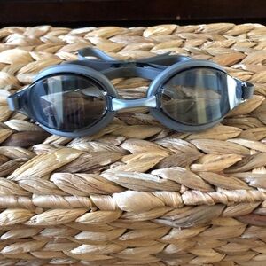 Grey swim goggles